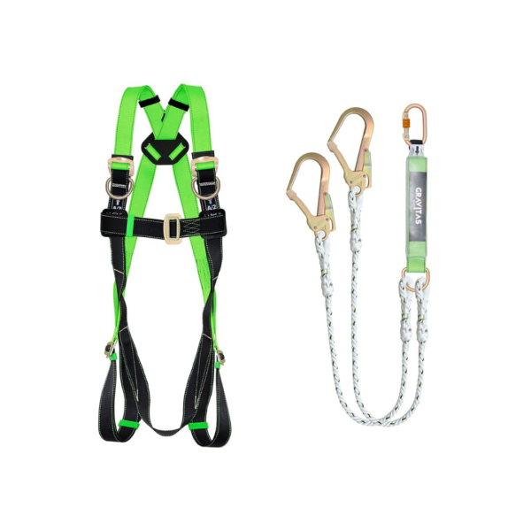 Full Body Harness with Double Rope & Shock Absorber